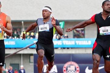 Men's 100m final at the 2012 US Olympic Trials (Getty Images)