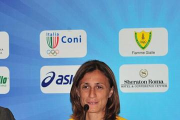 Antonietta Di Martino at the Golden Gala press conference in Rome (Golden Gala)