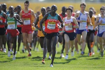 Geoffrey Kipsang Kamworor of Kenya on his way to winning the men junior's race in Punta Umbria (Getty Images)