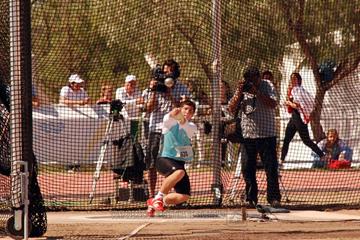 Argentina’s Joaquín Gómez spins to an Area Youth record in Mendoza (Lisandro Scarpin/CADA)