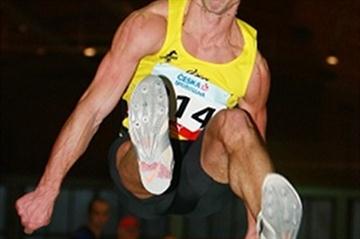 Roman Novotny at the Czech indoor championships (Jan Kucharcik/atletika.cz)