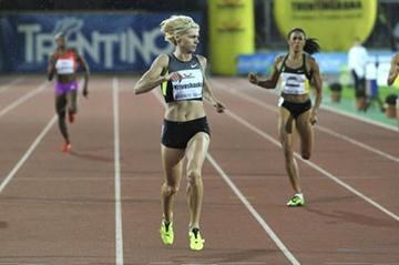 Antonina Krivoshapka clocks 49.94 in Rovereto (Daniele Mosna)