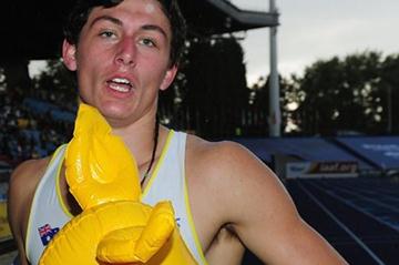 Jake Stein after winning the 2011 World Youth Octathlon title (Getty Images)