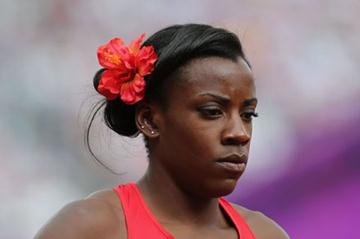 Alysia Johnson Montano of the United States looks on after competing in the Women's 800m Round 1 Heats on Day 12 of the London 2012 Olympic Games on 08 August 2012 (Getty Images)