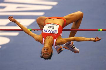 Blanka Vlašic wins the high jump with a 2.03m clearance (Getty Images)