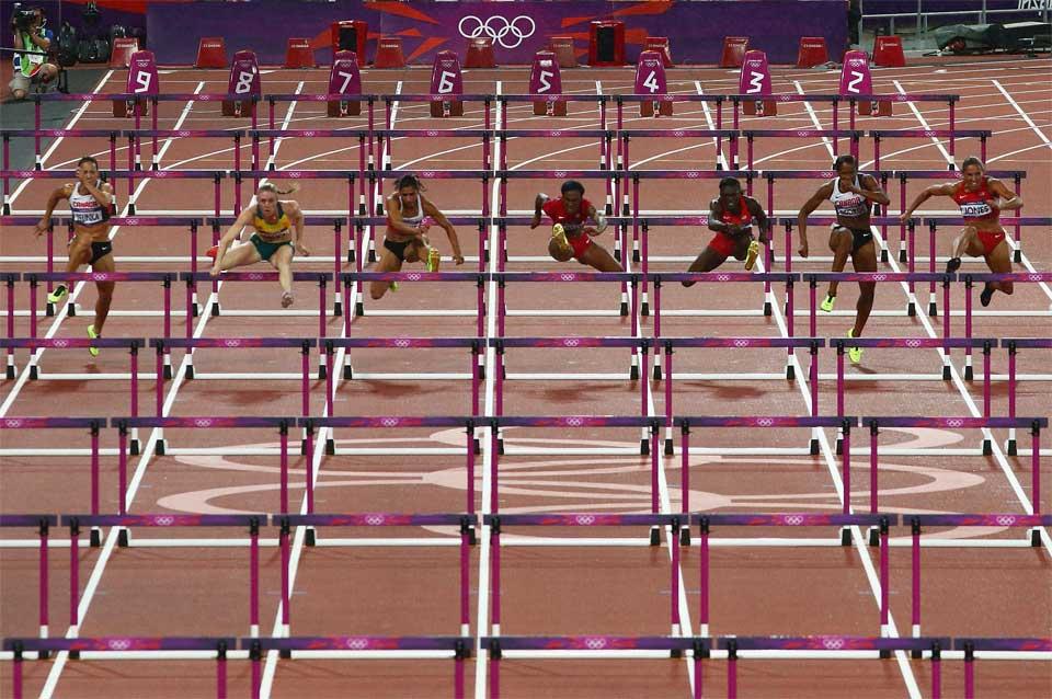 100 metre hurdles image used in IAAF disciplines (Getty images)
