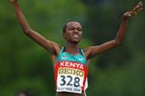 Nelly Chebet Ngeiywo of Kenya wins the Girls' 1500m final (Getty Images)