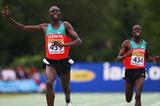 Isiah Kiplangat Koech and David Kiprotich Bett both of Kenya celebrate winning gold and silver in the Boys' 3000m final (Getty Images)