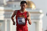 Zhen Wang of China on his way to winning the 20km race in Saransk (Getty Images)