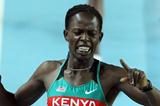 Pamela Jelimo of Kenya crosses the line to win gold in the Women’s 800 Metres Final during day three - WIC Istanbul (Getty Images)
