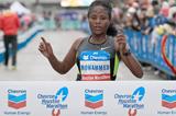Merima Mohammed wins the Houston Marathon (Victah Sailor)