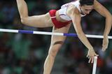 Monika Pyrek of Poland in action during the Pole Vault Final (Getty Images)