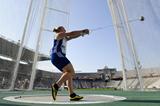 Alexandra Tavernier of France competes on the Women's Hammer Throw Final on the day five of the 14th IAAF World Junior Championships in Barcelona on 14 July 2012 (Getty Images)