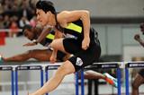 Liu Xiang en route to his 12.97 world lead and meeting record in Shanghai (Errol Anderson)