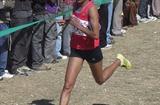 Meselech Melkamu striding towards victory at the Ethiopian World XC trials in Addis Ababa (Bizuayehu Wagaw)