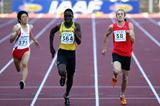 Ramone McKenzie of Jamaica on his way to gold in the 200m final (Getty Images)