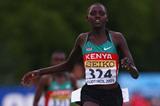 Purity Cherotich Rionoripo of Kenya wins the Girls' 3000m (Getty Images)