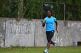 Veronica Campbell-Brown training at home