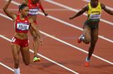 Allyson Felix of the United States celebrates winning gold in the Women's 200m Final on Day 12 of the London 2012 Olympic Games at Olympic Stadium on August 8, 2012 (Getty Images)