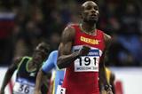Alleyne Francique of Grenada on his way to victory in the men's 400m final (Getty Images)