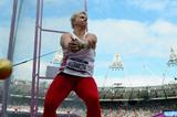 Anita Wlodarczyk of Poland competes in the Women's Hammer Throw Qualifications on Day 12 of the London 2012 Olympic Games at Olympic Stadium on August 8, 2012  (Getty Images)