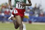 Tariku Bekele of Ethiopia winning his 3000m heat (Getty Images)