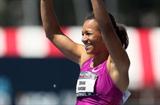 Hyleas Fountain after winning the Heptathlon at the 2010 USATF Nationals (Getty Images)