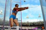 Tatyana Lysenko of Russia competes in the Women's Hammer Throw Qualifications on Day 12 of the London 2012 Olympic Games at Olympic Stadium on August 8, 2012 (Getty Images)