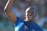 LaShawn Merritt of USA celebrates New Junior World Record in the 4x100m Relay Final (Getty Images)