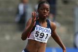 Ashton Purvis of USA during the 200m heat (Getty Images)