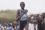 Linet Masai en route to victory at the Kenyan World XC trials in Nairobi (Stafford Ondego (The Standard))