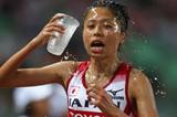 Kayoko Fukushi of Japan in the women's 10,000m final (Getty Images)
