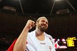 Tomasz Majewski of Poland celebrates victory in the Men's Shot Put Final on Day 7 of the London 2012 Olympic Games at Olympic Stadium on August 3, 2012 (Getty Images)