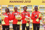 Kenyan women take another World Half Marathon team title - Nanning 2010 (Getty Images)