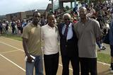 President Diack with Jackie Joyner Kersee, Michael Johnson and Edwin Moses (IAAF)