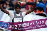 Tariku Jufar winning the 2012 Beijing Marathon (Beijing Marathon organisers)