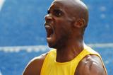Mbulaeni Mulaudzi of South Africa celebrates winning the men's IAAF World Championships' 800m (Getty Images)