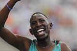 Conseslus Kipruto of Kenya celebrates winning the Men's 3000 metres Steeplechase Final on day six of the 14th IAAF World Junior Championships in Barcelona on 15 July 2012 (Getty Images)