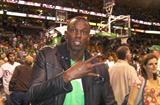 Usain Bolt at game 5 of the NBA finals in Boston