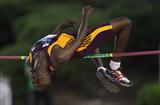 Rashid Ahmed Al-Mannai of Qatar takes the men's High Jump for team Asia/Pacific in Split (Getty Images)