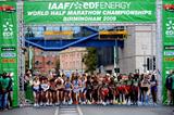 The elite women start the IAAF/EDF Energy World Half Marathon Championships in Birmingham (Getty Images)
