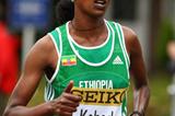 Aberu Kebede in action in Birmingham (Getty Images)