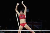 Jennifer Suhr of the United States competes in the Women's Pole Vault final on Day 10 of the London 2012 Olympic Games at the Olympic Stadium on August 6, 2012 (Getty Images)