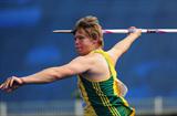 Reinhard Van Zyl of South Africa the World Youth Javelin Throw champion (Getty Images)