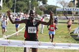 Familiar site in Albufeira - Kiprono Menjo taking victory No. 4 (Marcelino Almeida)