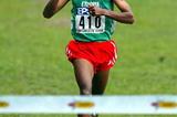 Bekele signals the win as he crosses the finish (Getty Images)