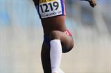Sokhna Galle of France wins the Girls' Triple Jump World Youth title in Lille (Getty Images)
