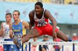 Yordanis Garcia of Cuba competes in the 110m Hurdles of the men's Decathlon at the 2006 World Junior Championships (Getty Images)