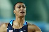 Ashton Eaton of the United States reacts as he crosses the line in the Men's 60 Metres Hurdles in the Heptathlon during day two - WIC Istanbul (Getty Images)