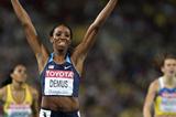 Lashinda Demus of United States celerates with her country's flag after claiming gold in the women's 400 metres hurdles final during day six  (Getty Images)